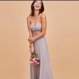 Crop Top Strappy Two-Piece (maxi skirt/top set)